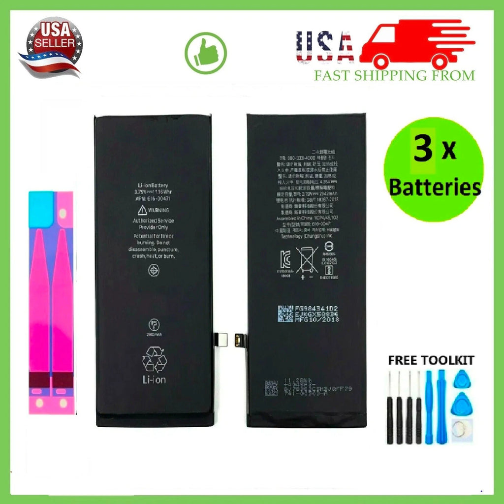 New OEM Replacement Internal Battery For iPhone X/XR/XS/XS Max + Free Tools LOT
