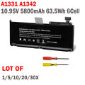 ??LOT 30Pcs A1331 Battery For Apple MacBook Unibody 13" A1342 Late 2009 Mid 2010