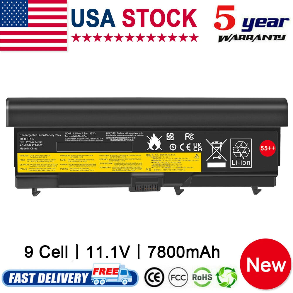 Battery For IBM Lenovo ThinkPad E40 E50 T410 T420 T510 T520 W510 W520 9 Cell