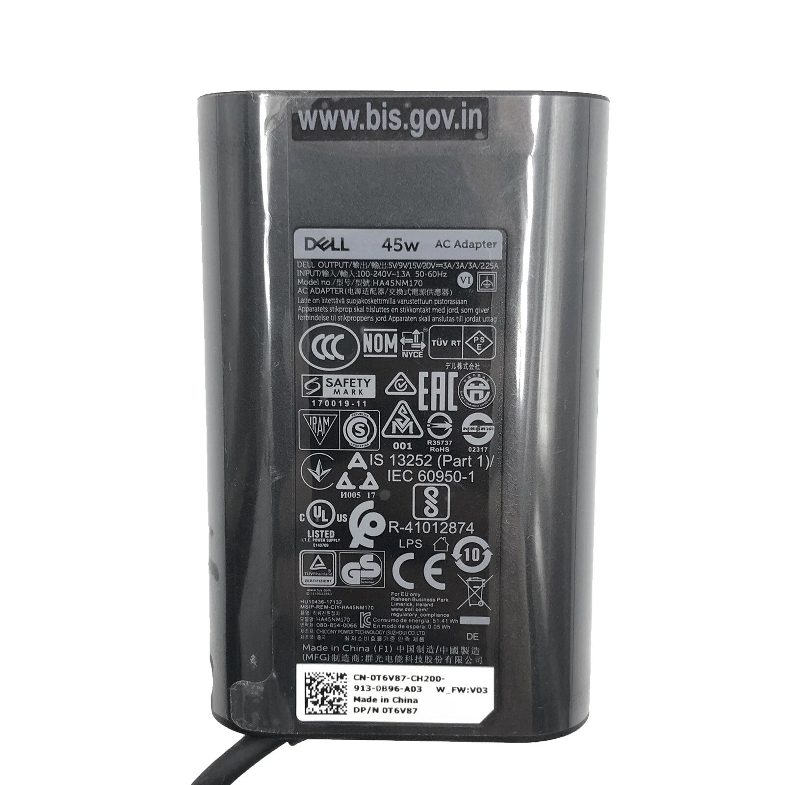 New Genuine Dell AC Power Adapter Charger for Dell XPS 13 9360 9365 9370 9380