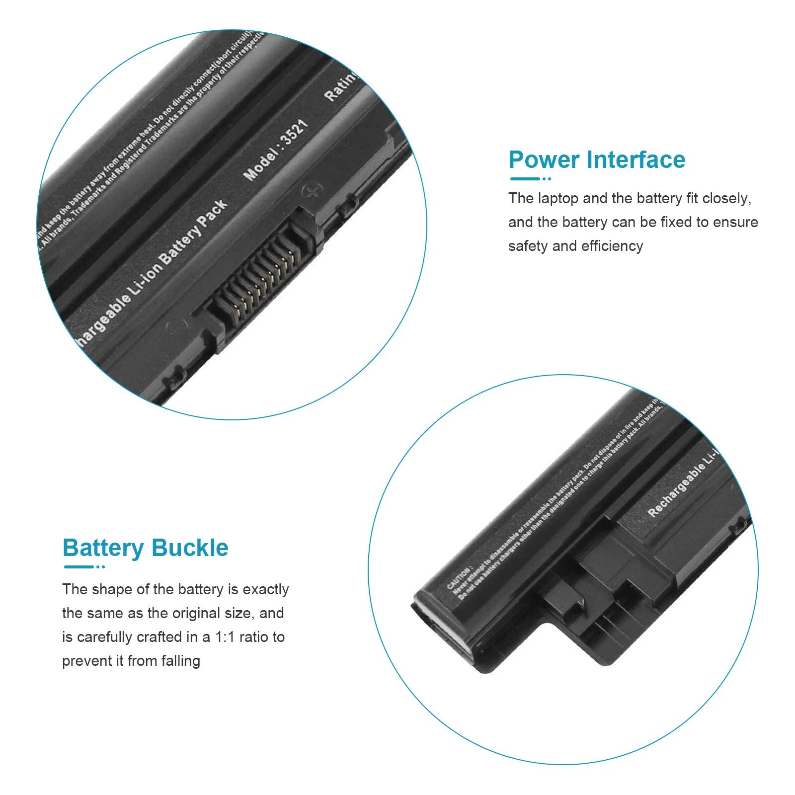 Battery for Dell Inspiron 15 3000 series 15-3537 15-3542 15-3543 Type MR90Y