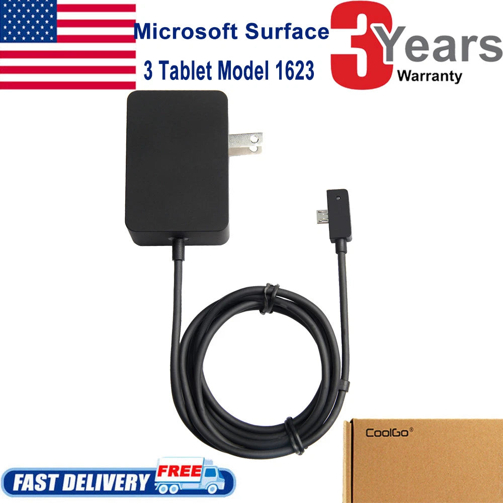 5.2V AC Adapter Charger Power Cable For Microsoft Surface 3 Model 1623 1624 1645