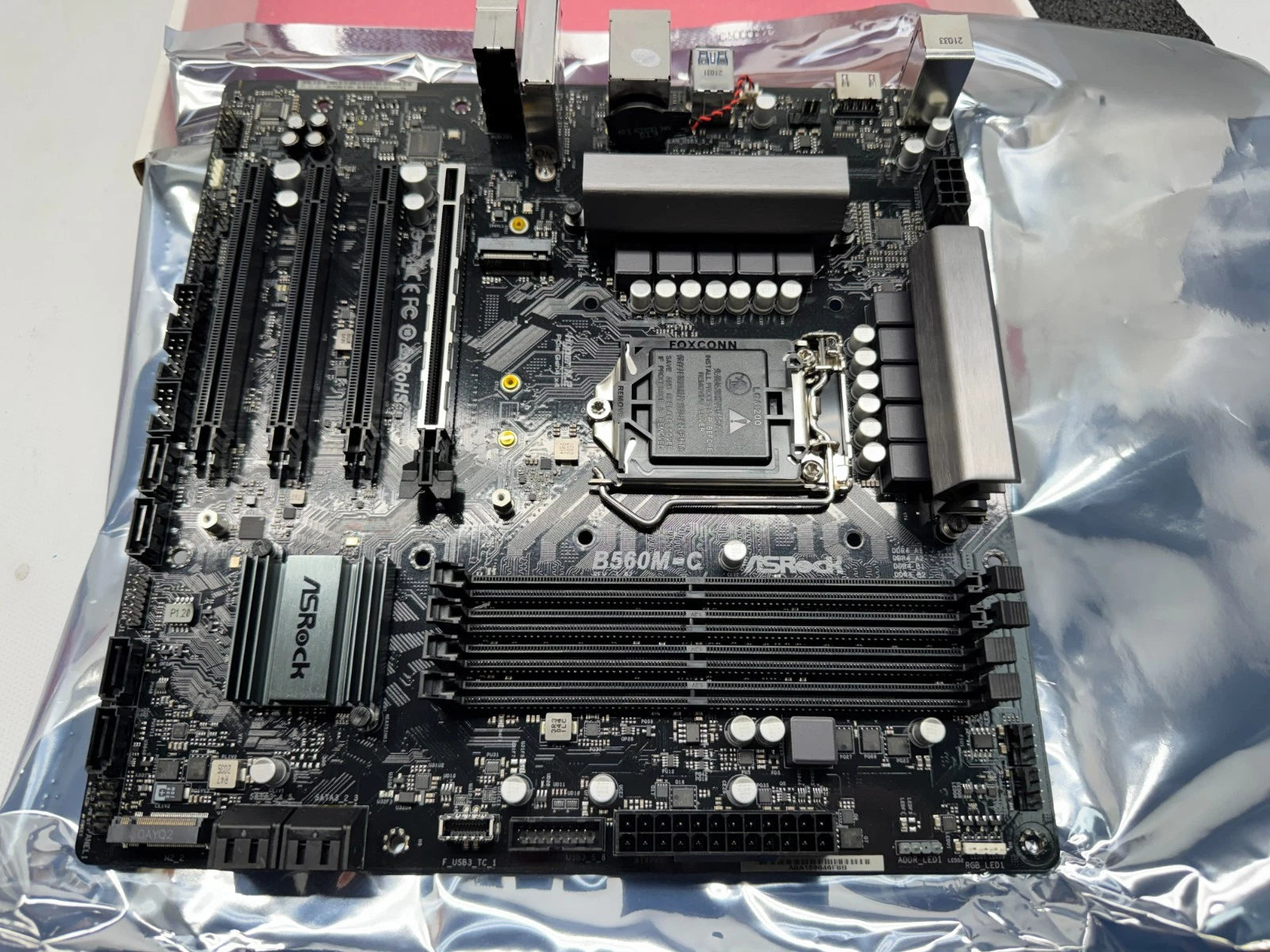 Open Box ASRock B560M-C Motherboard DDR4 LGA1200 WiFi Card