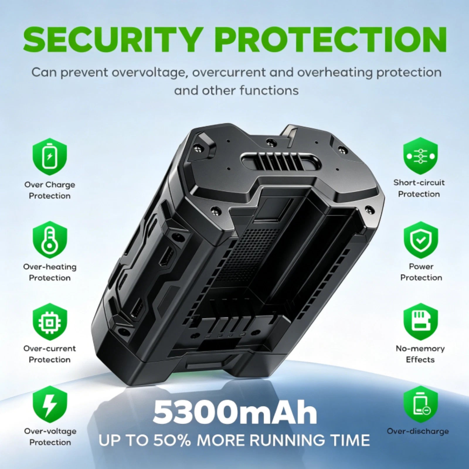 56V 5.3Ah Lithium Battery Replace for EGO BA2800T BA4200T 56Volt Power Tools NEW