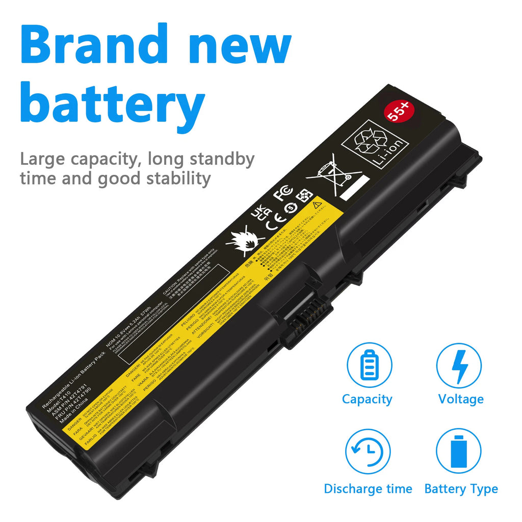 T410 Battery for Lenovo Thinkpad T420 T510 T520 W510 W520 SL410 SL510 Notebook