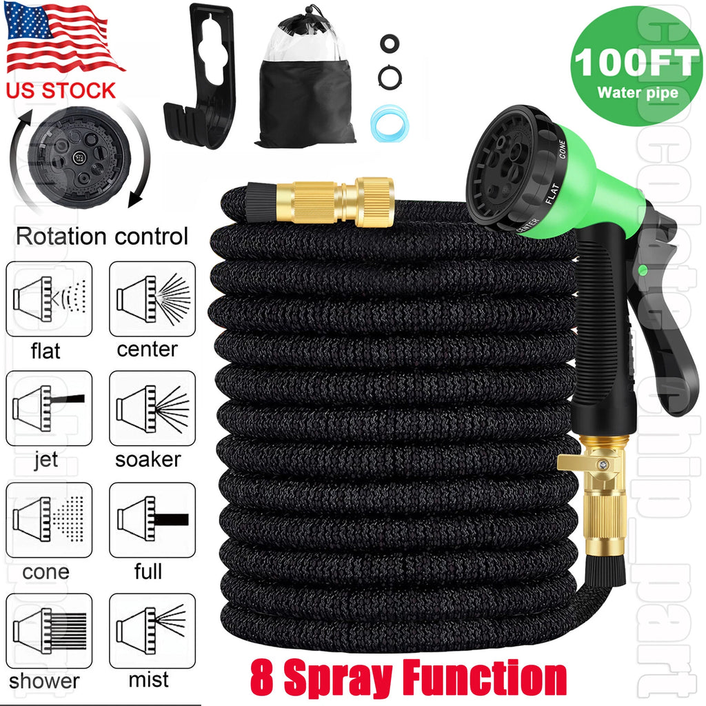 4X Stronger Deluxe Heavy Duty Expandable Flexible Garden Water Hose Pipe 100FT