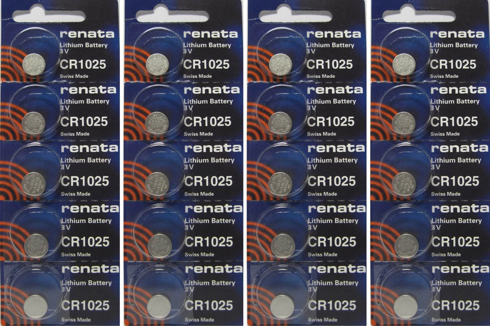 20 Renata CR1025 Lithium Battery 3V Button Cell for Digital Scales Calculators