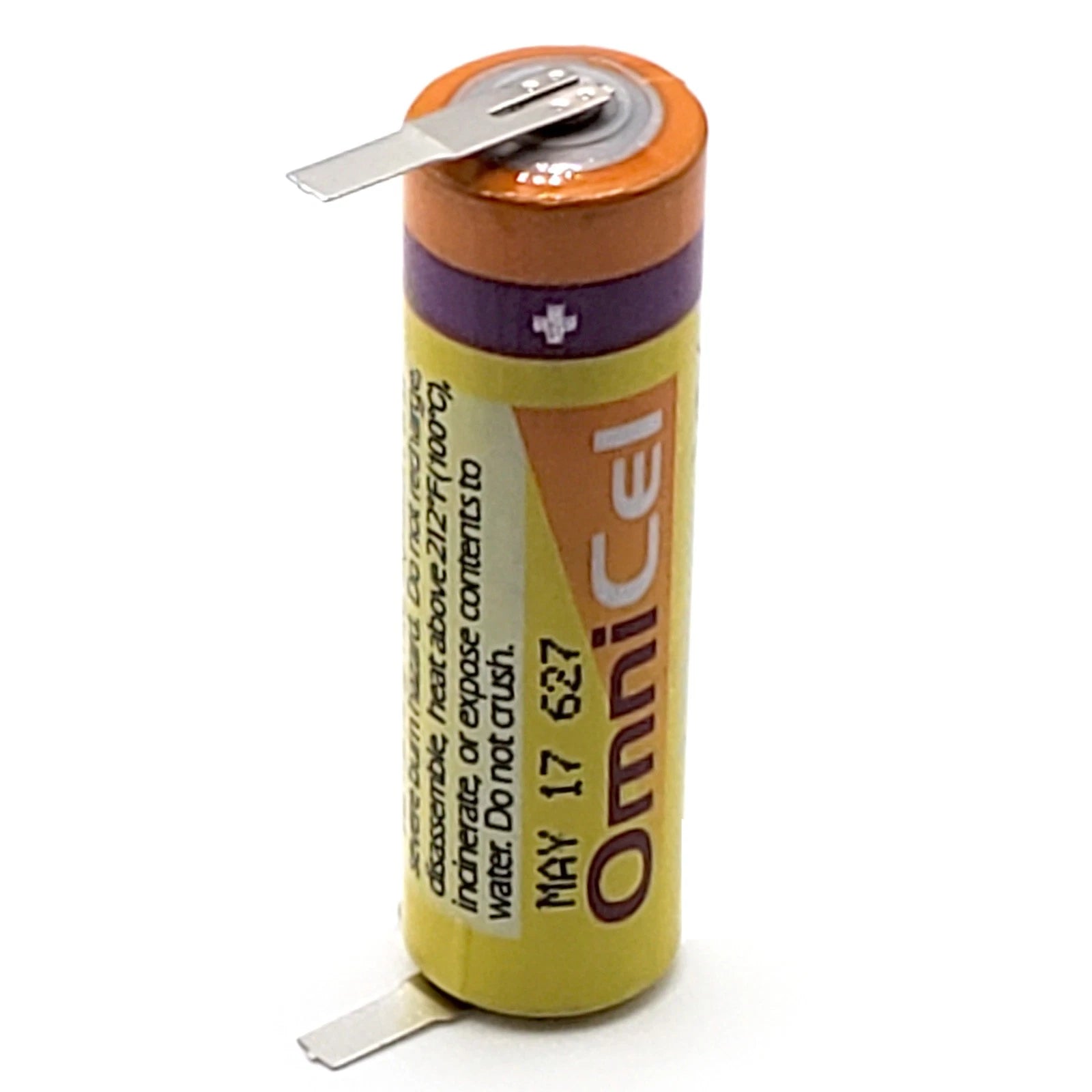 OmniCel ER14505 3.6V 2.4Ah AA Lithium Battery Tabs Sensors Detectors