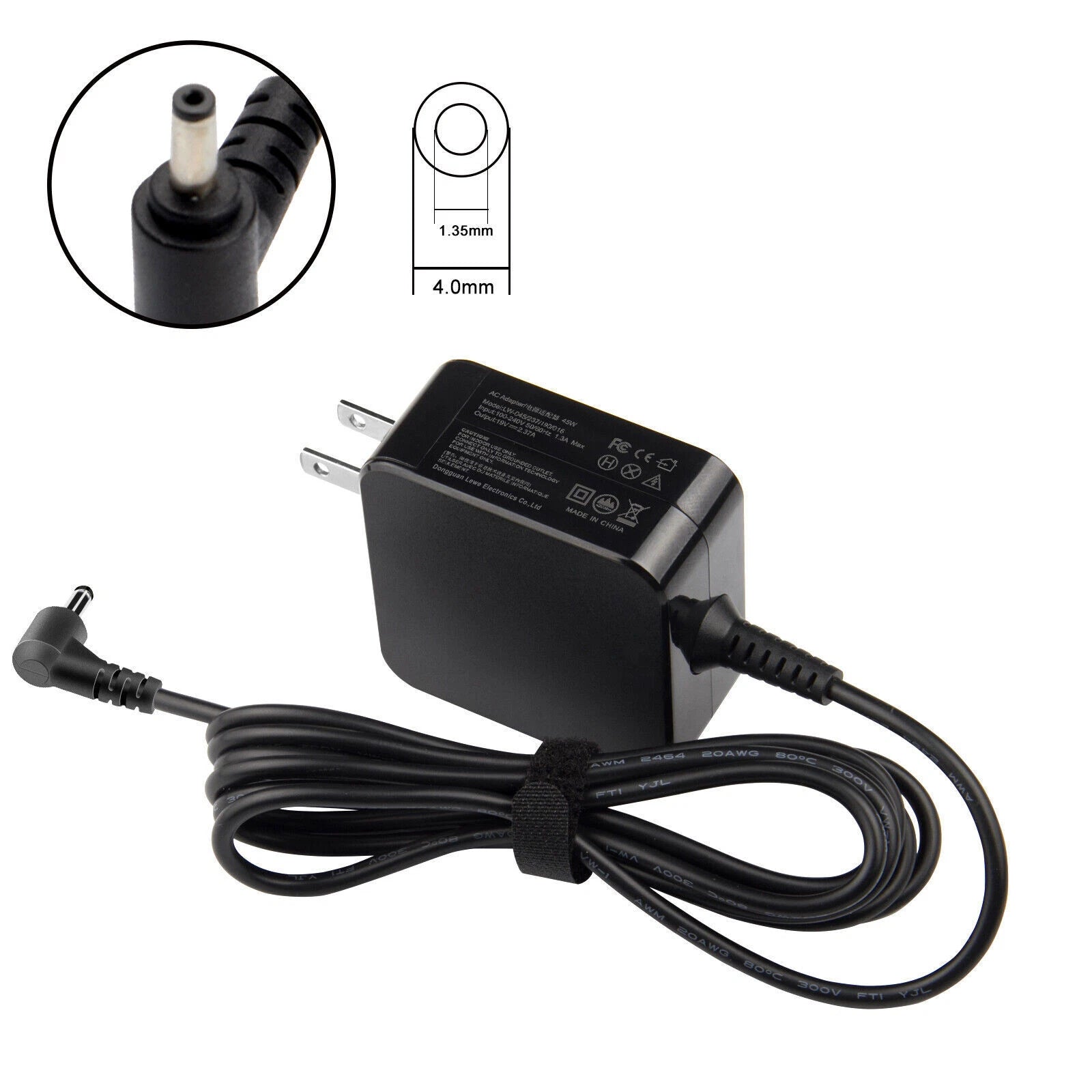 45W 19V 2.37A Laptop Charger Power Adapter For Asus AD883J20 ADP-45BW B X540S US
