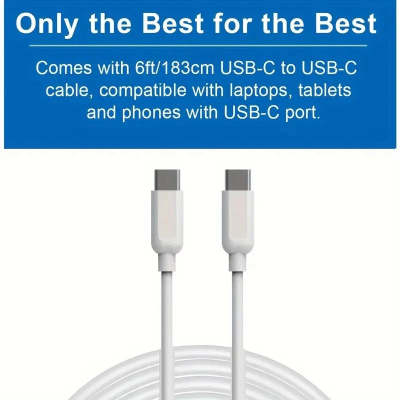 96W USB C Type C for Acer Chromebook Lenovo/HP/Asus/Samsung Power Laptop Charger