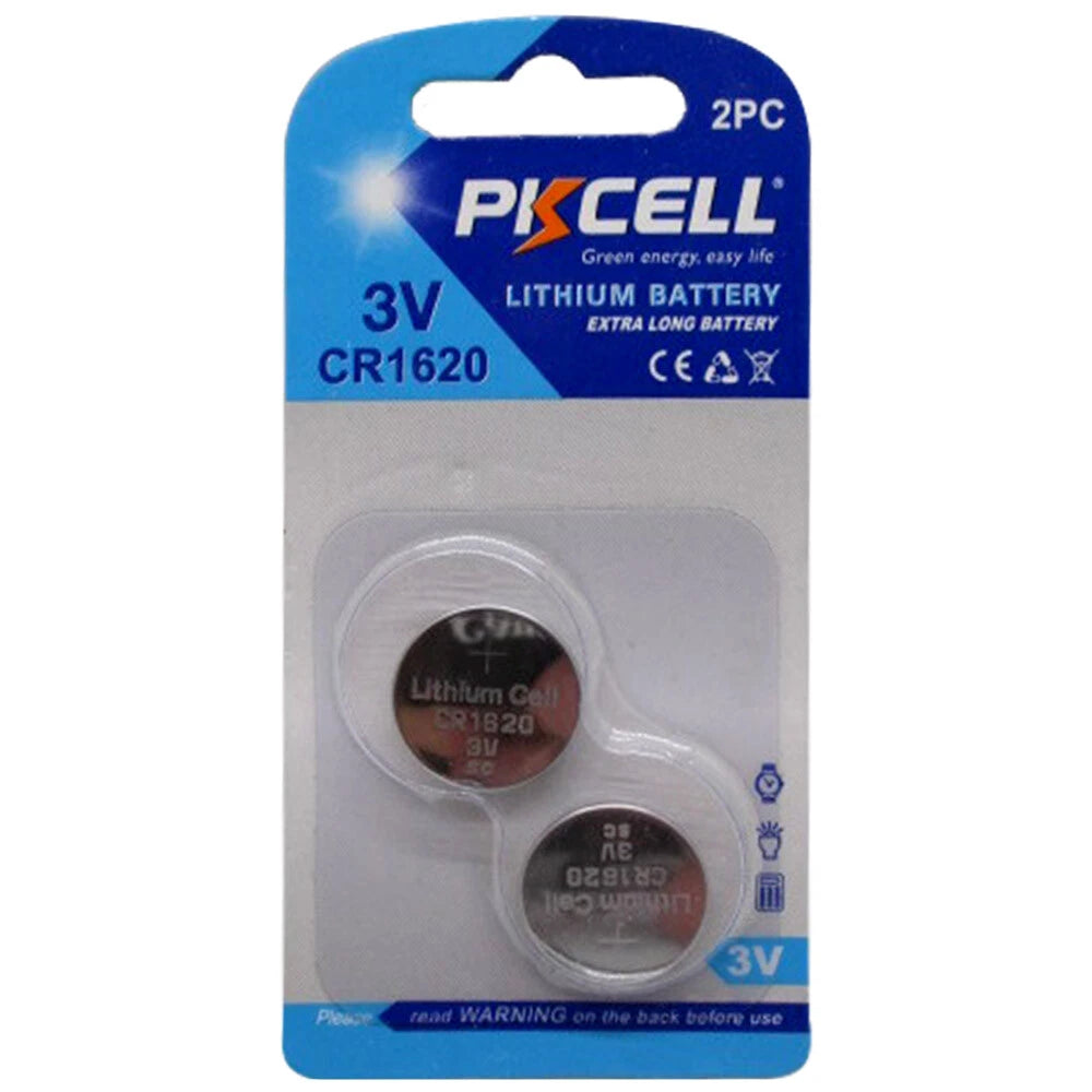 PKCELL CR1620 Long-Life Lithium Coin Cell Battery 2x2 4 Pack