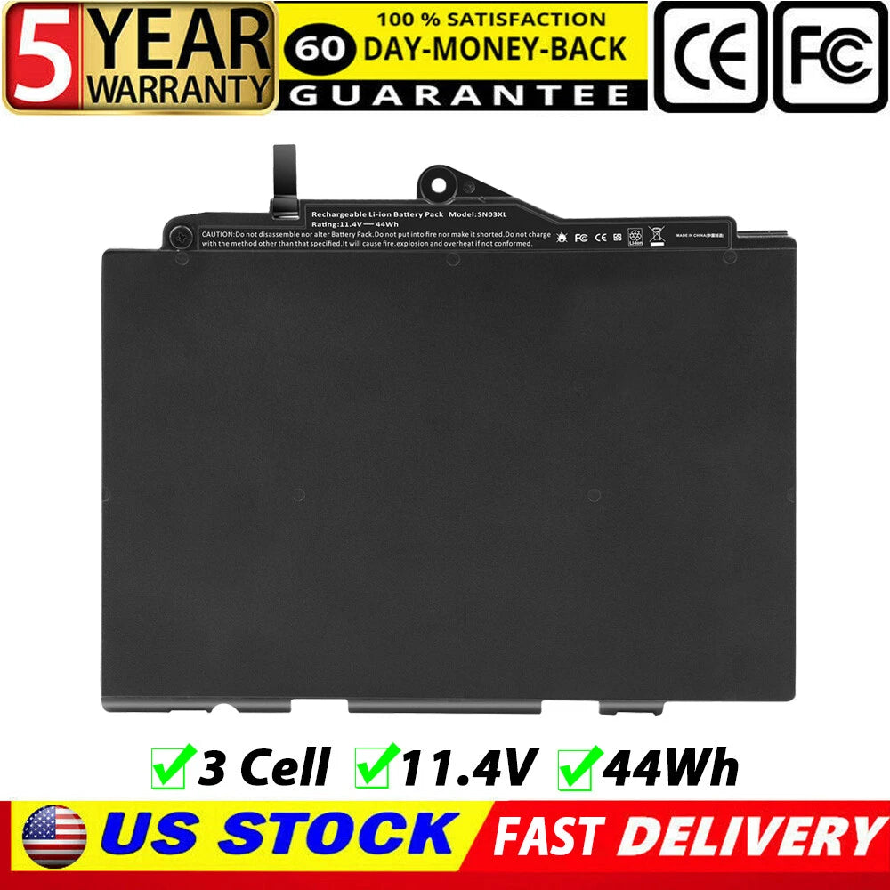 SN03XL Battery for HP EliteBook 820 G3 725 G3 800514-001 HSTNN-DB6V 44Wh