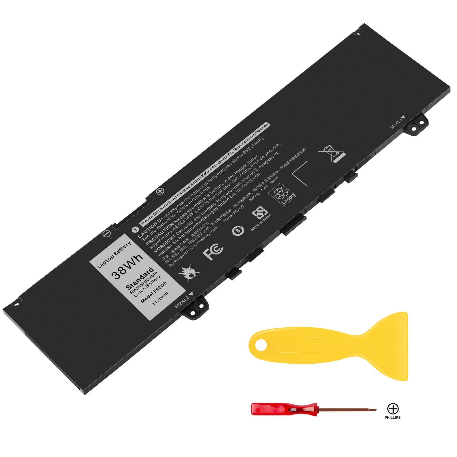 F62G0 Battery for Inspiron 13 7000 P83G P83G001P91G001 Vostro 5370 F62GO RPJC3