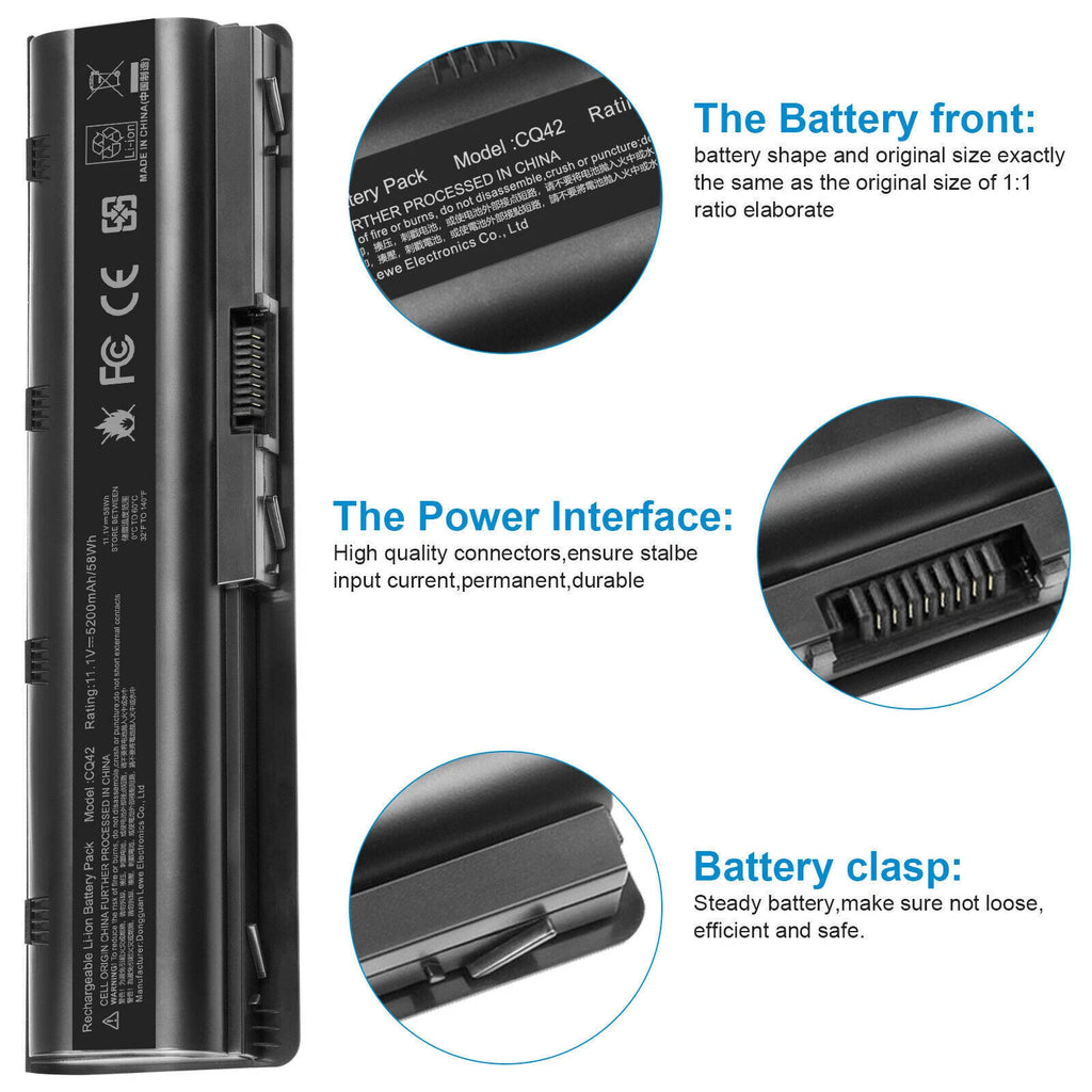 ?Battery for HP 2000 2000z-100 630 631 635 636 Notebook PC G62 G42 G56 G72 MU06