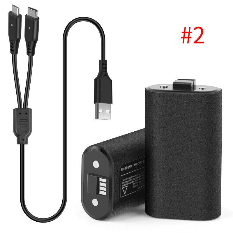 For XBOX ONE 360 Controller Play Dual Charging Dock+2x Rechargeable Battery Pack