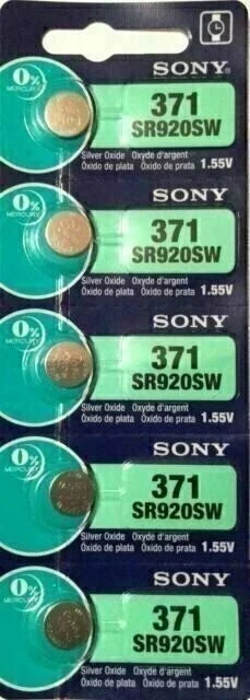MURATA / SONY 371 370 SR920W SR920SW (5 Piece) Brand New Battery US Seller