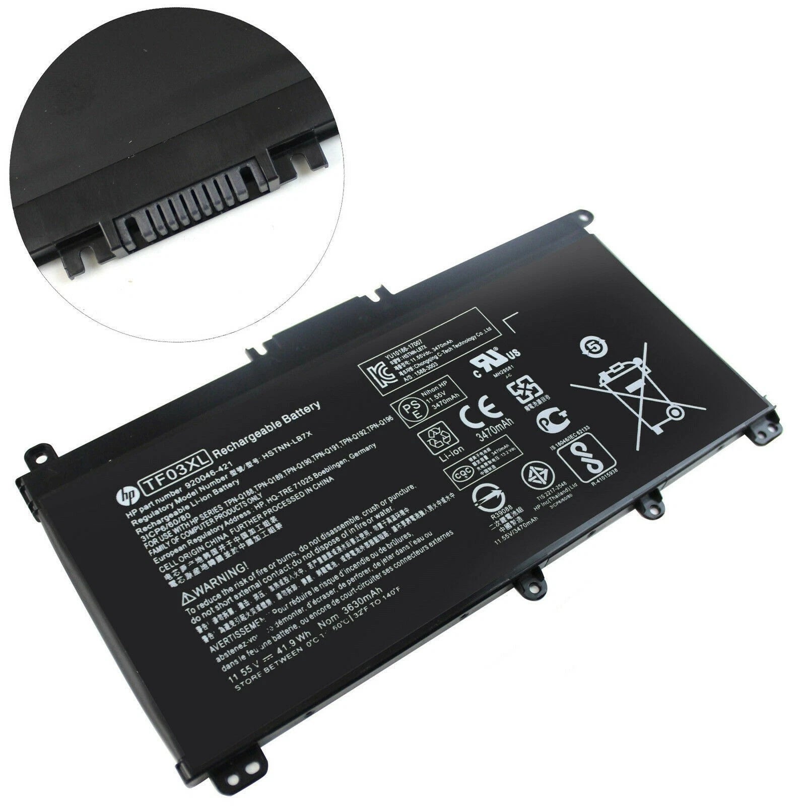 Genuine TF03XL Battery For HP Pavilion 15-CC 15-CK 15-CD 14-CD Series 920070-855