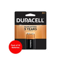 10 Count Duracell 9V Coppertop Alkaline Battery