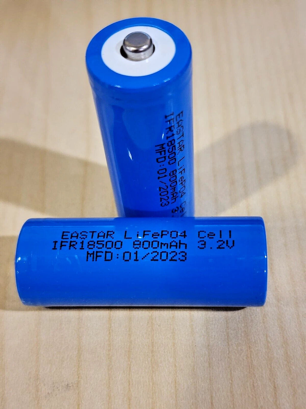 1 pc IFR 18500 3.2v LiFePO4 RECHARGEABLE BATTERY solar lights b.top MFG 01/2023