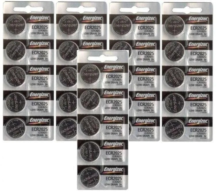 25 NEW Fresh Genuine Energizer ECR2025 CR2025 3V battery [USA SELLER]