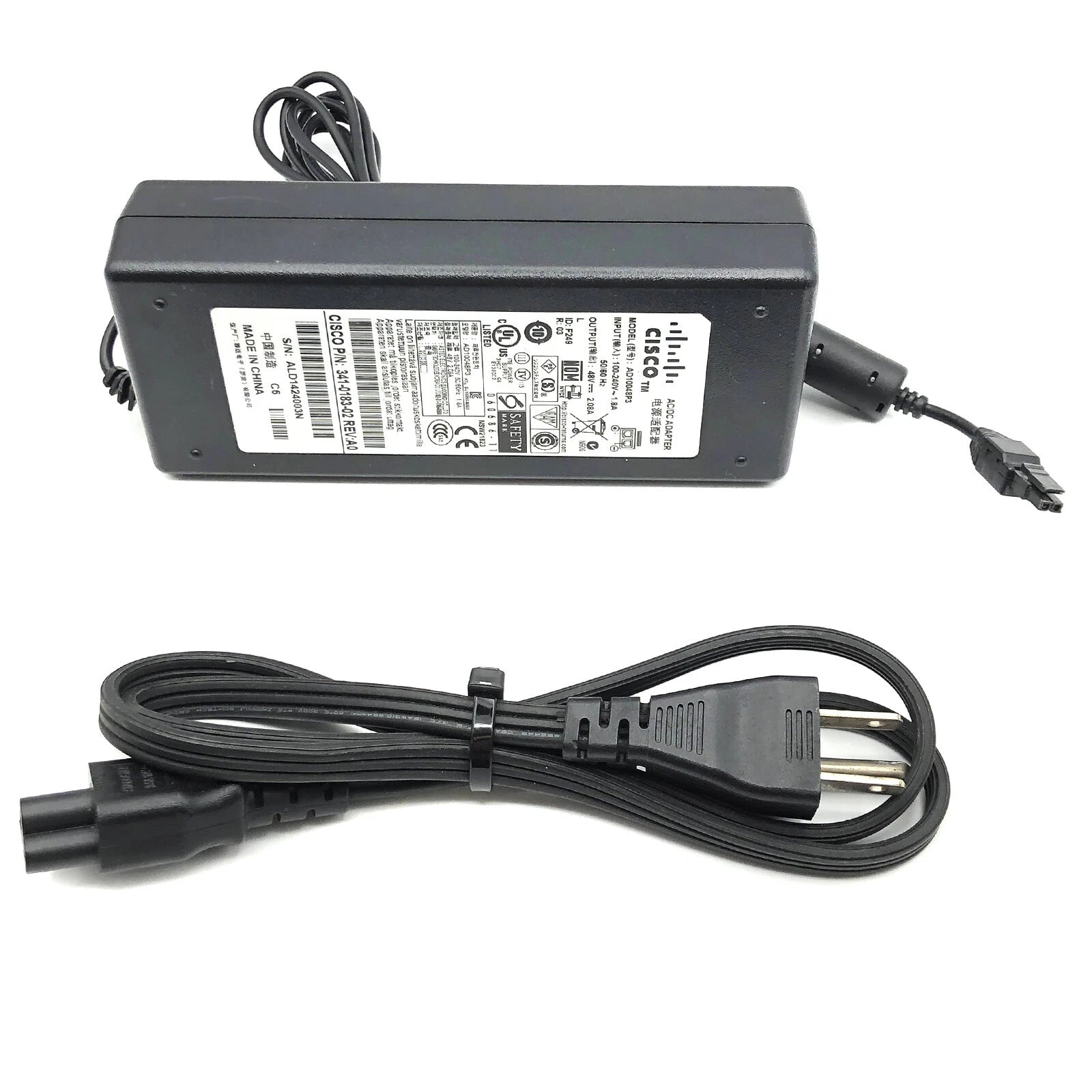 NEW Genuine Cisco AD10048P3 AC Power Adapter 48V Power Charger 341-0183-01