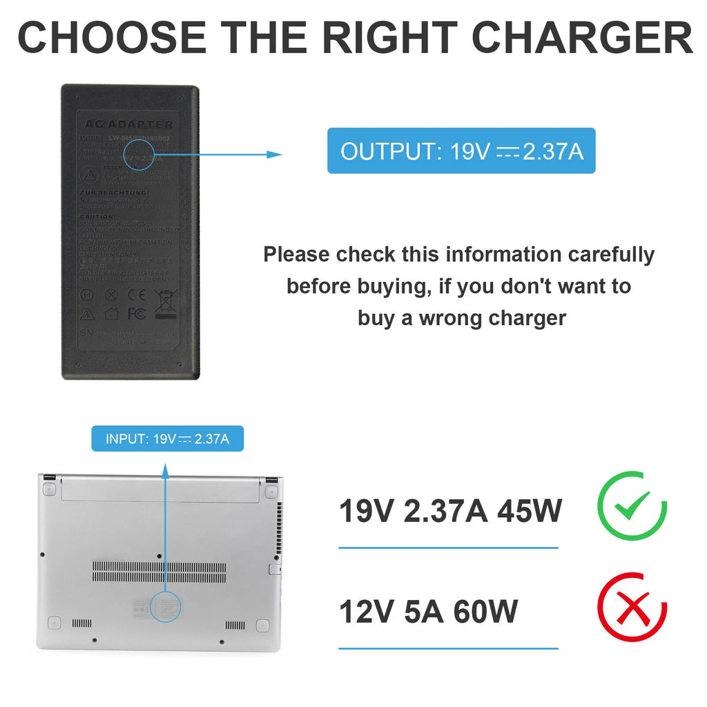 AC Adapter Charger for Asus zenbook ux21a ux31a ux32a ux32vd Power Cord PSU 45W