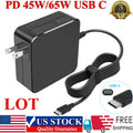 LOT 45W/65W USB-C Charger Adapter For Lenovo ThinkPad X1 Carbon Yoga ADLX65YLC3A