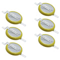 6x CR-2032/F2N 3V Lithium Coin Battery SMD (SMT) Tabs PC CMOS Board