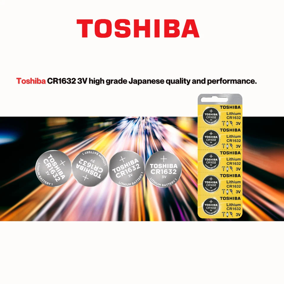 Lot Original Toshiba CR1632 3V Lithium Coin Cell Battery 1/2/5/10/15/25/100 LOT