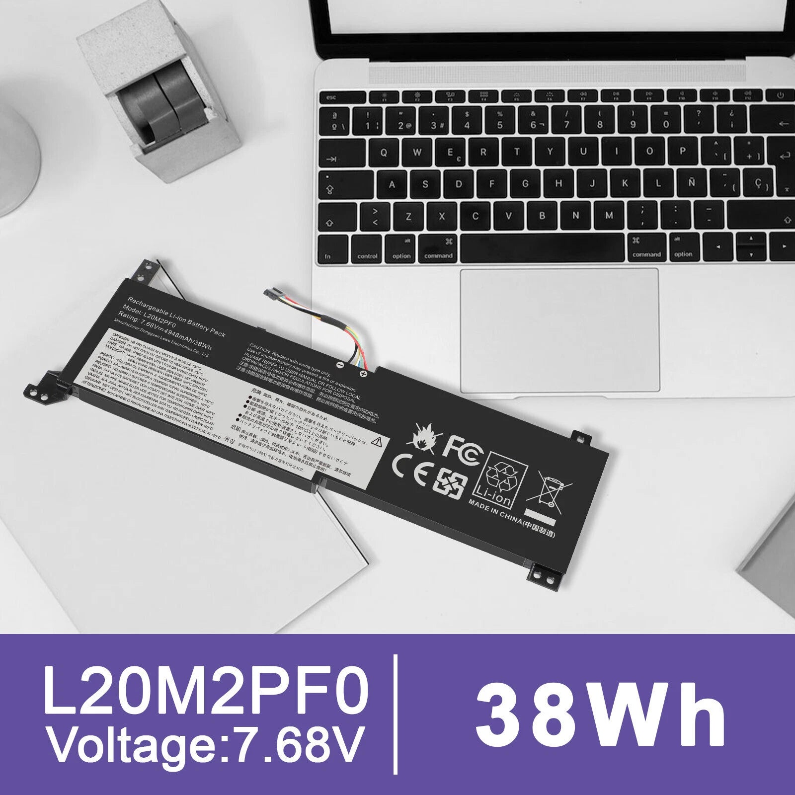 Replace L20M2PF0 Battery For LENOVO IdeaPad 3 Gen 6 14ITL6 15ALC6 17ALC6 17ITL6