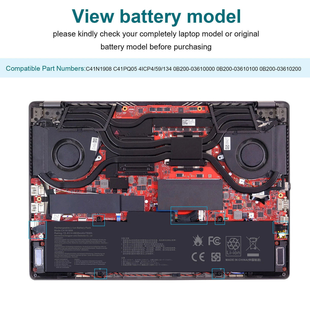 C41N1908 Laptop battery For ASUS ROG Zephyrus G14 GA401 GA401QE GA401QM C41PQ05