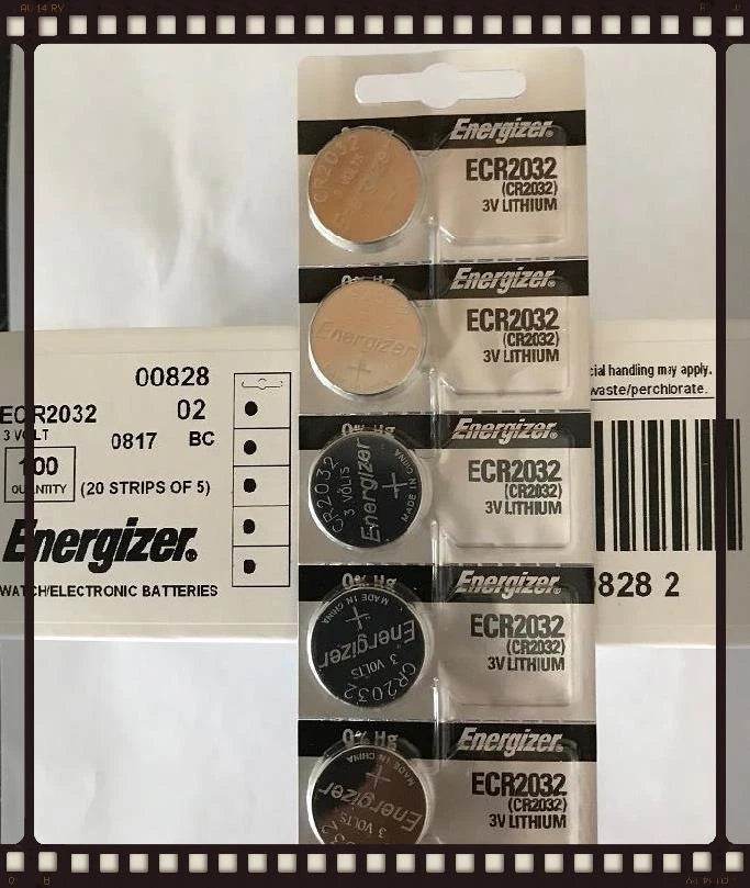 Energizer ECR2032 50 Genuine Fresh Date CR2032 2032 Lithium 3 Volts Batteries
