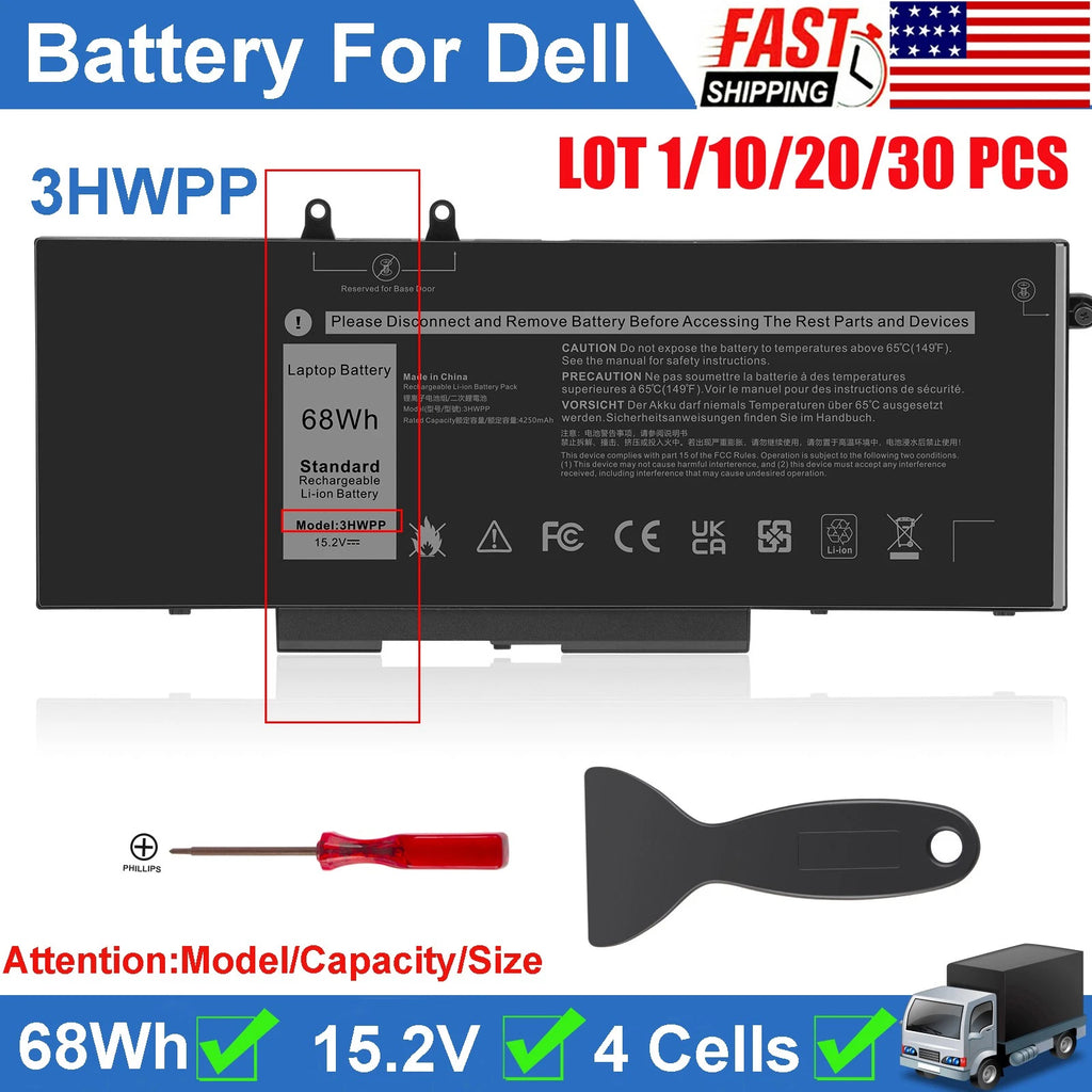 ?LOT 3HWPP BATTERY FOR DELL Latitude 5401 5410 5411 5501 Precision 3541 US