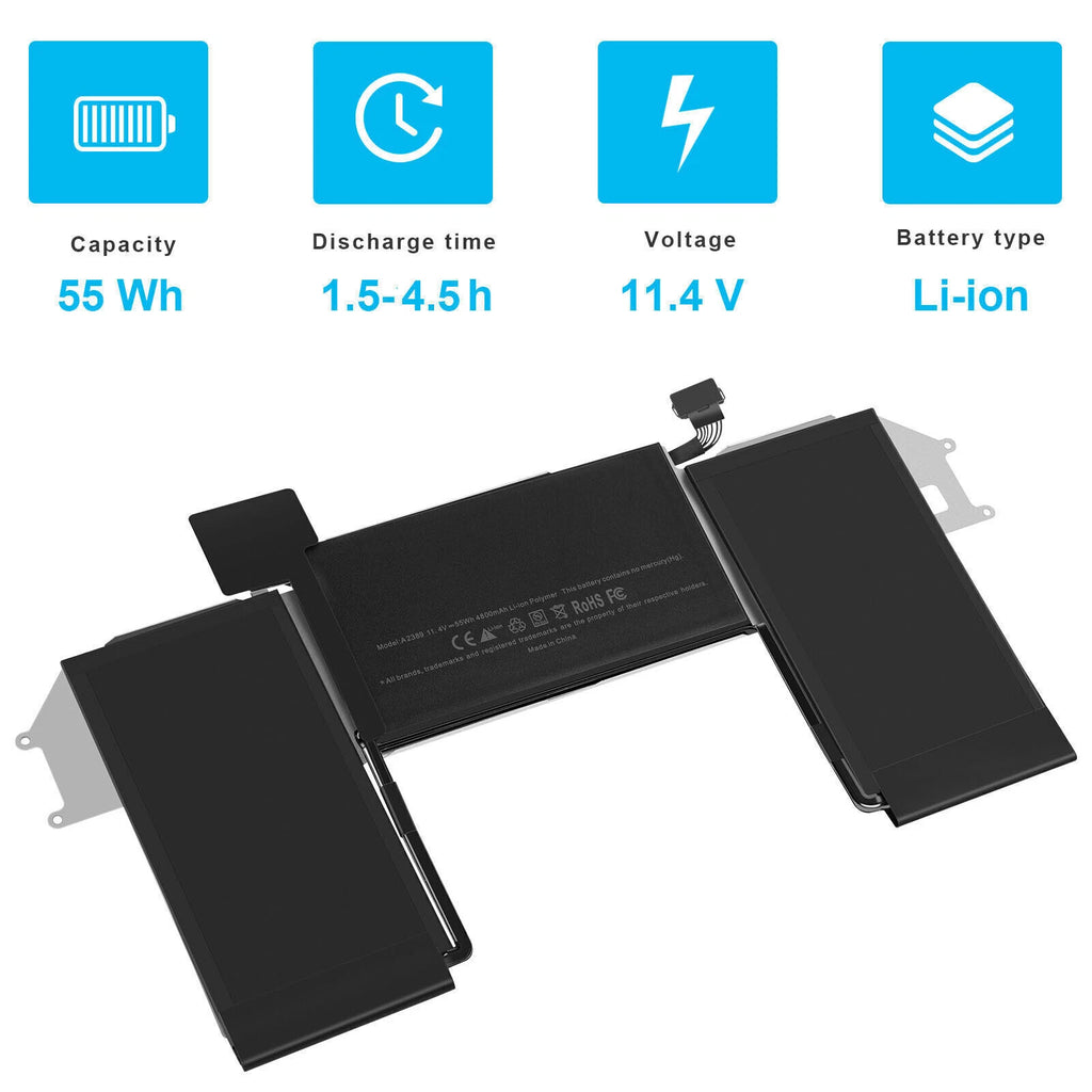 Replacement A2389 Battery for MacBook Air 13" A2179 A2337 Air M1 Entry 2020