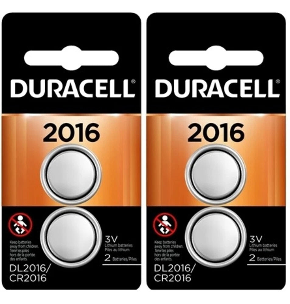 Duracell CR 2016 ECR2016 CR2016 DL 2016 3V Lithium Battery Made in Japan x 4