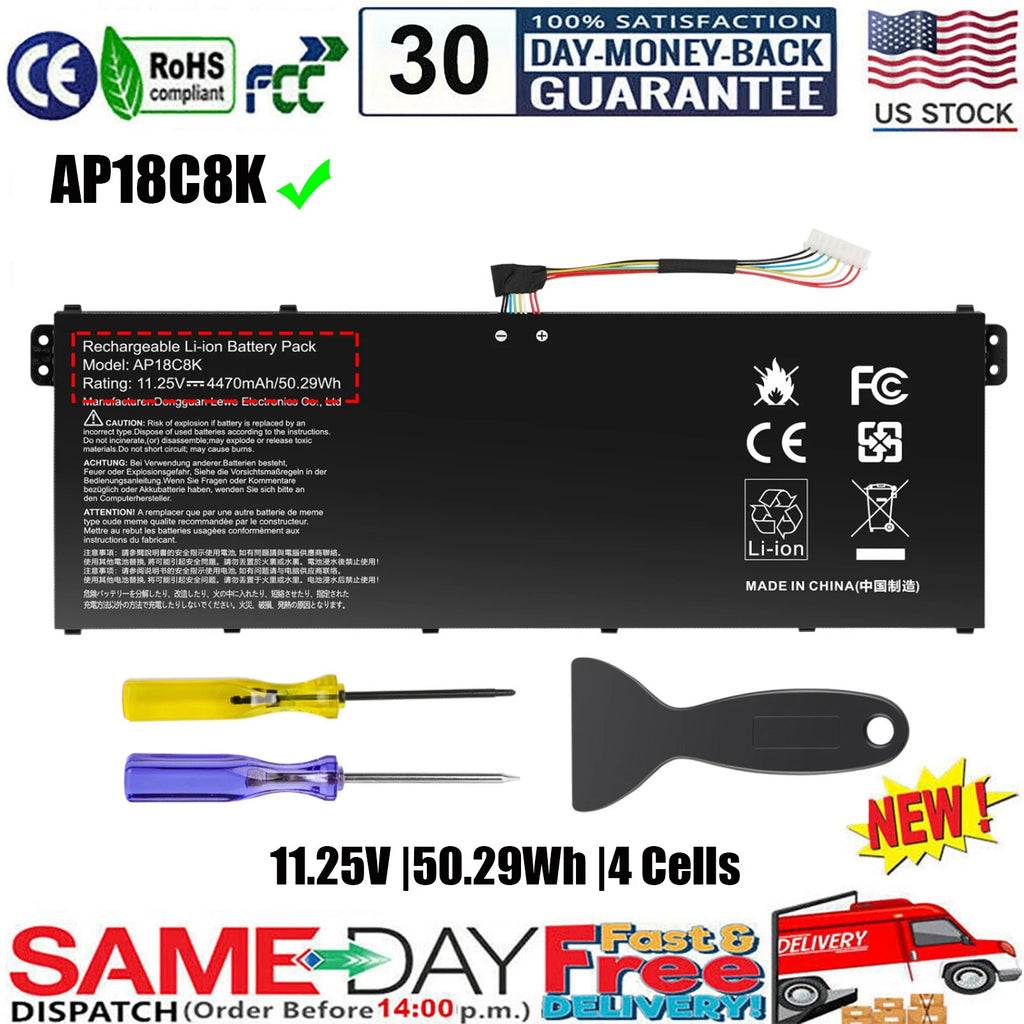 For Acer Swift 3 SF314-42 Aspire 5 A514-52 A514-54 CB315-3H Type AP18C8K Battery