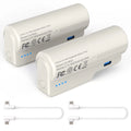 ?2x 6000mAh Battery Pack for Oculus/ Meta Quest 2 3 Safe & Fast Charging w/Cable