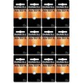 12 x 303/357 Duracell Silver Oxide Batteries (AG13, SR44, SR44W, EPX76, 76B)