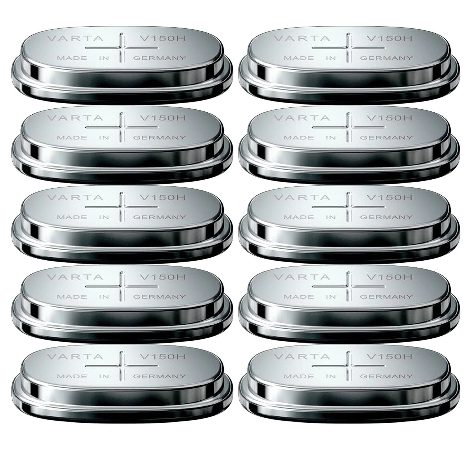 10x VARTA V150H 1.2V 150mAh NiMH Rechargeable Button Cell Battery 55615101501