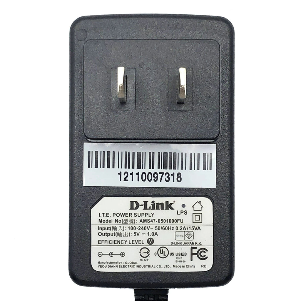NEW Original D-Link AMS47-0501000FU Wall AC/DC Power Adapter 5V 1A OEM Charger