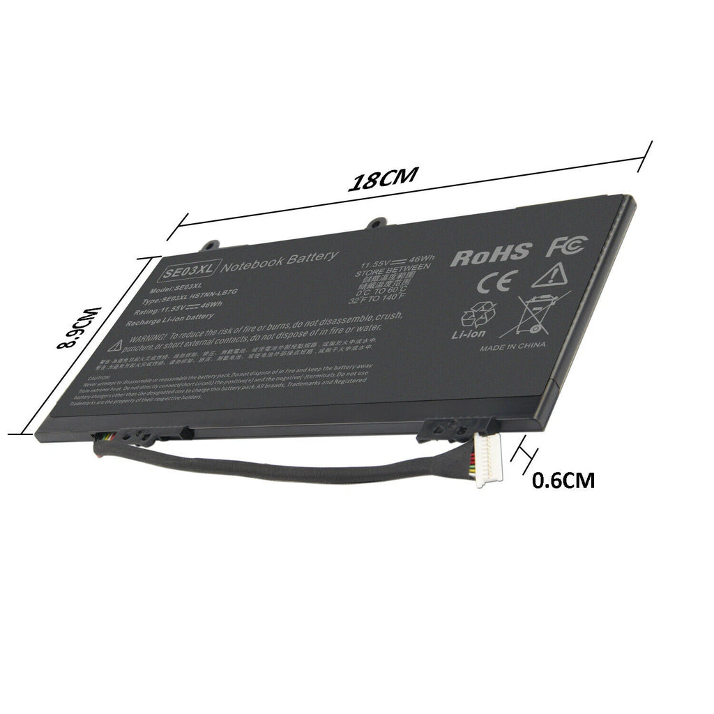 Replacement SE03XL Battery For HP Pavilion 14-AL027TX 14-AL028TX 849568-421 46WH