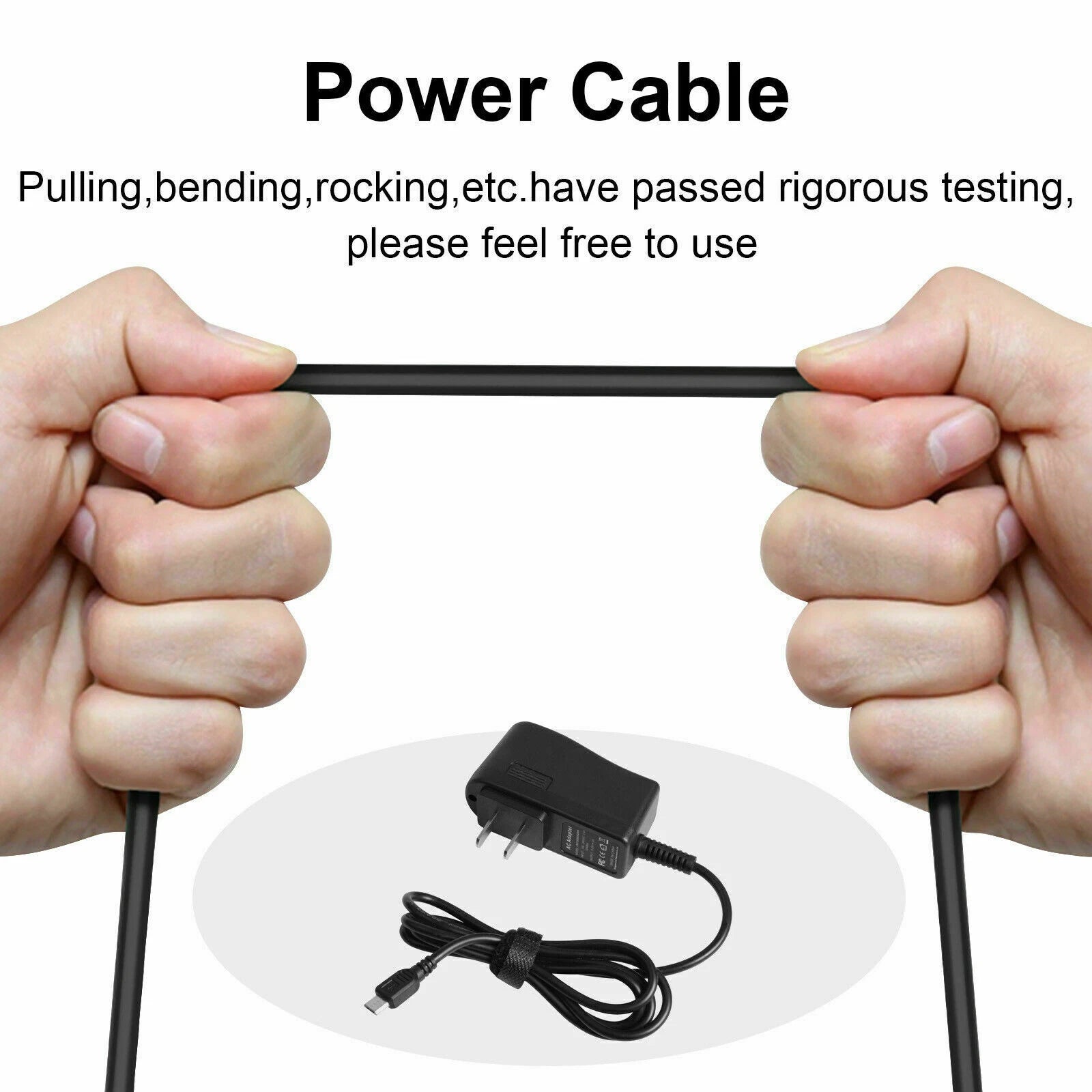 5.25V 3A Micro USB Power Adapter Charger for HP Chromebook 11 G1 G2 G3 11-1101