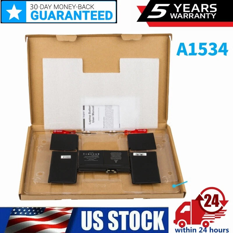 A1527 Battery for Apple MacBook Retina 12" A1534 EMC 2746 Early 2015 MJY32LL/A