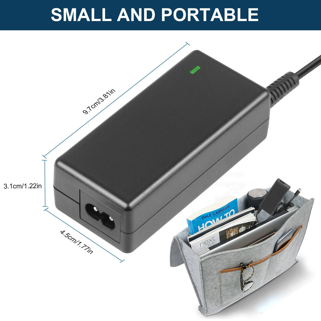 45W Type C USB C Laptop Adapter Charger For HP Chromebook Lenovo ThinkPad Yoga*