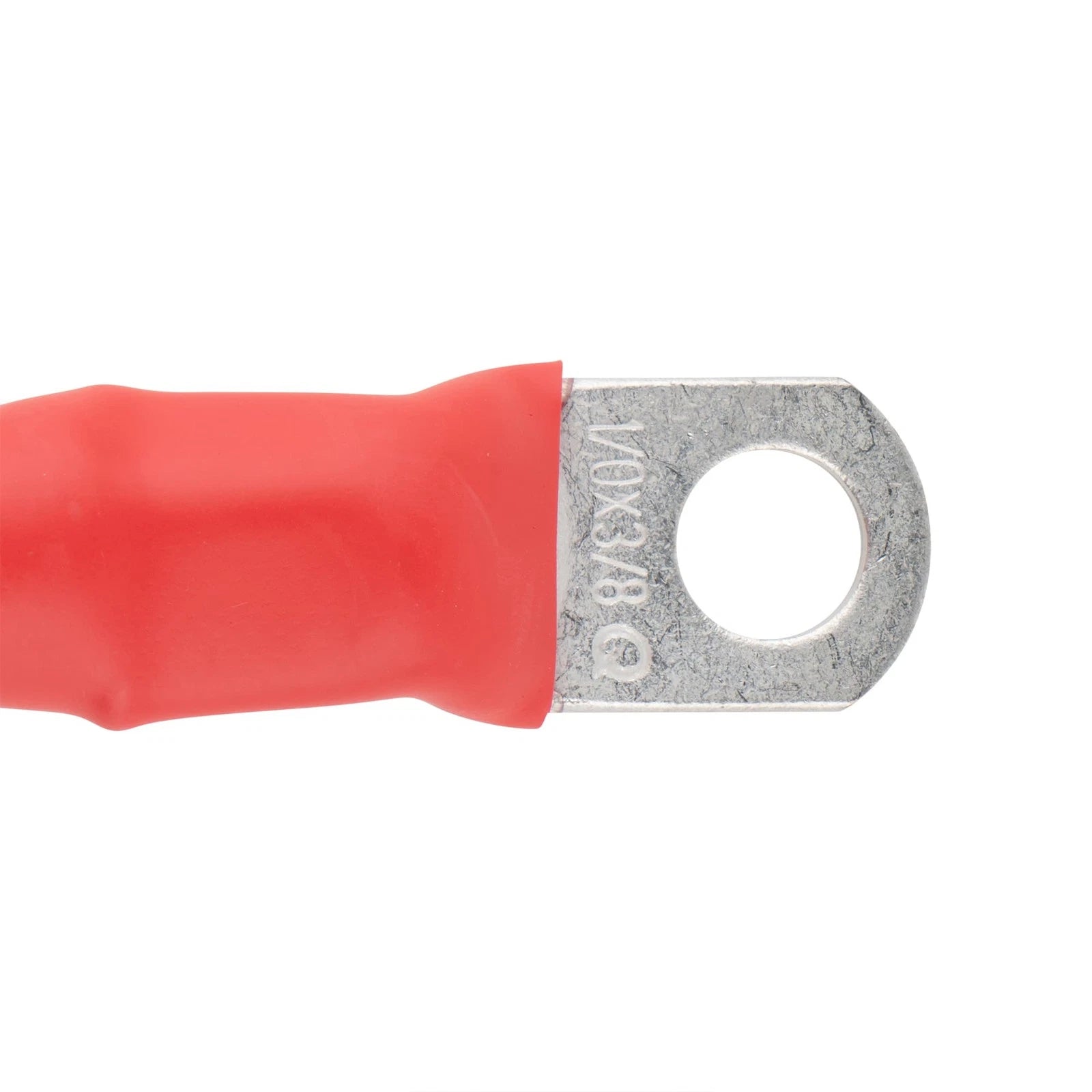 1/0 Red Battery Interconnect Cable 8" with 3/8" Lugs ASSEMBLED IN USA