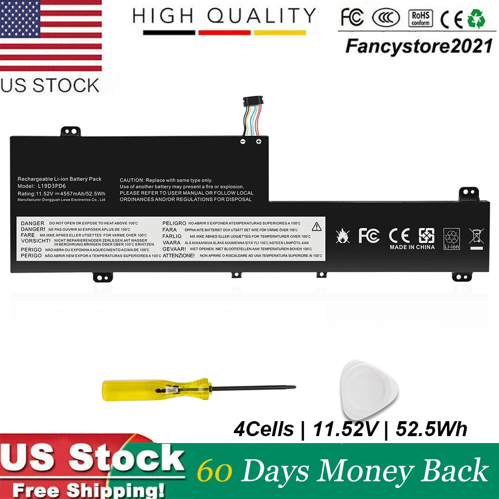 L19L3PD6 L19C3PD6 L19M3PD6 L19D3PD6 Battery for Lenovo Flex 5-15IIL05 5-14ARE05