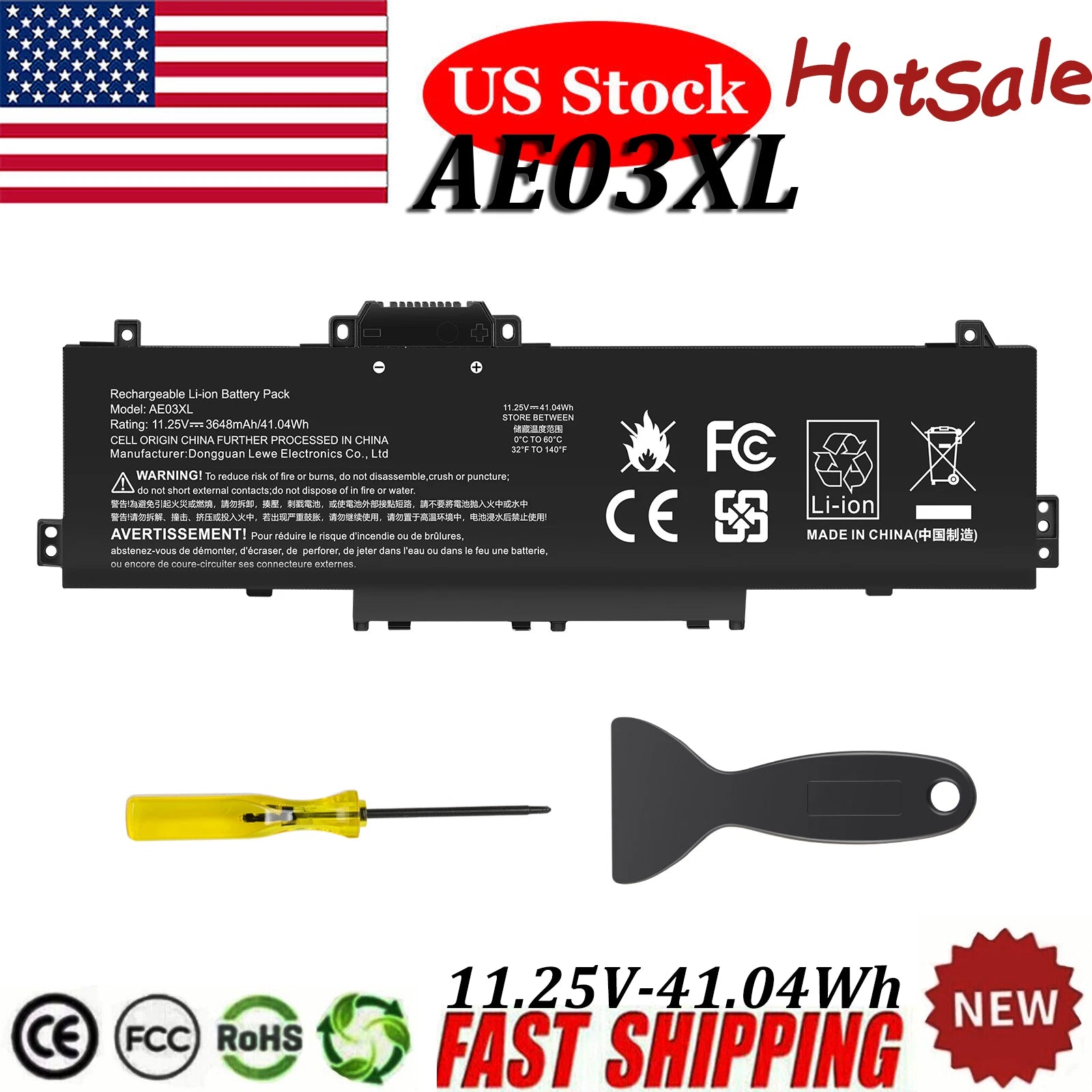 AE03XL N21969-005 Battery For HP 240 G10 245 246 250 255 256 G10 14-EE 14-EM NEW
