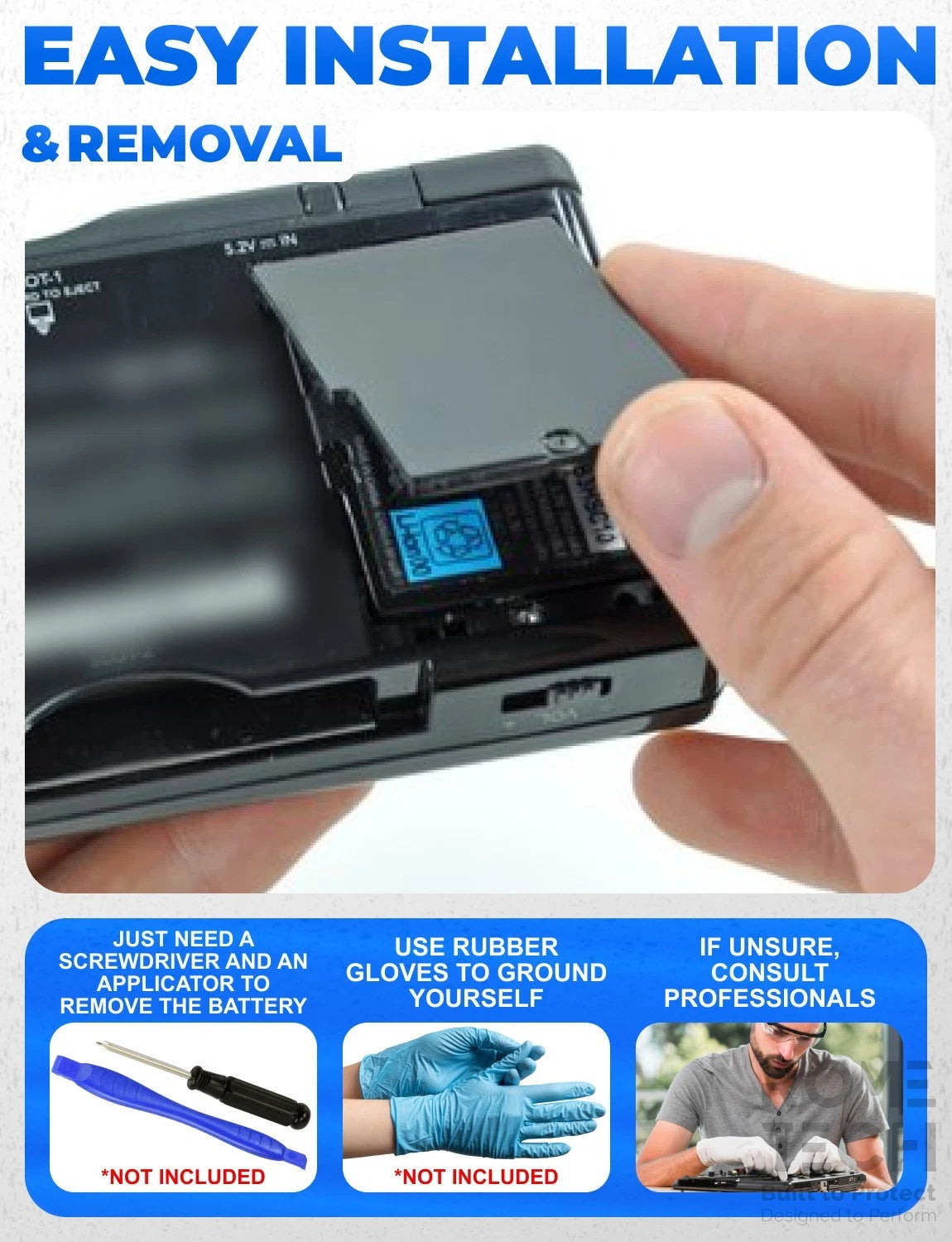 Replacement Internal Rechargeable Battery for Nintendo DS Lite NDSL Handheld