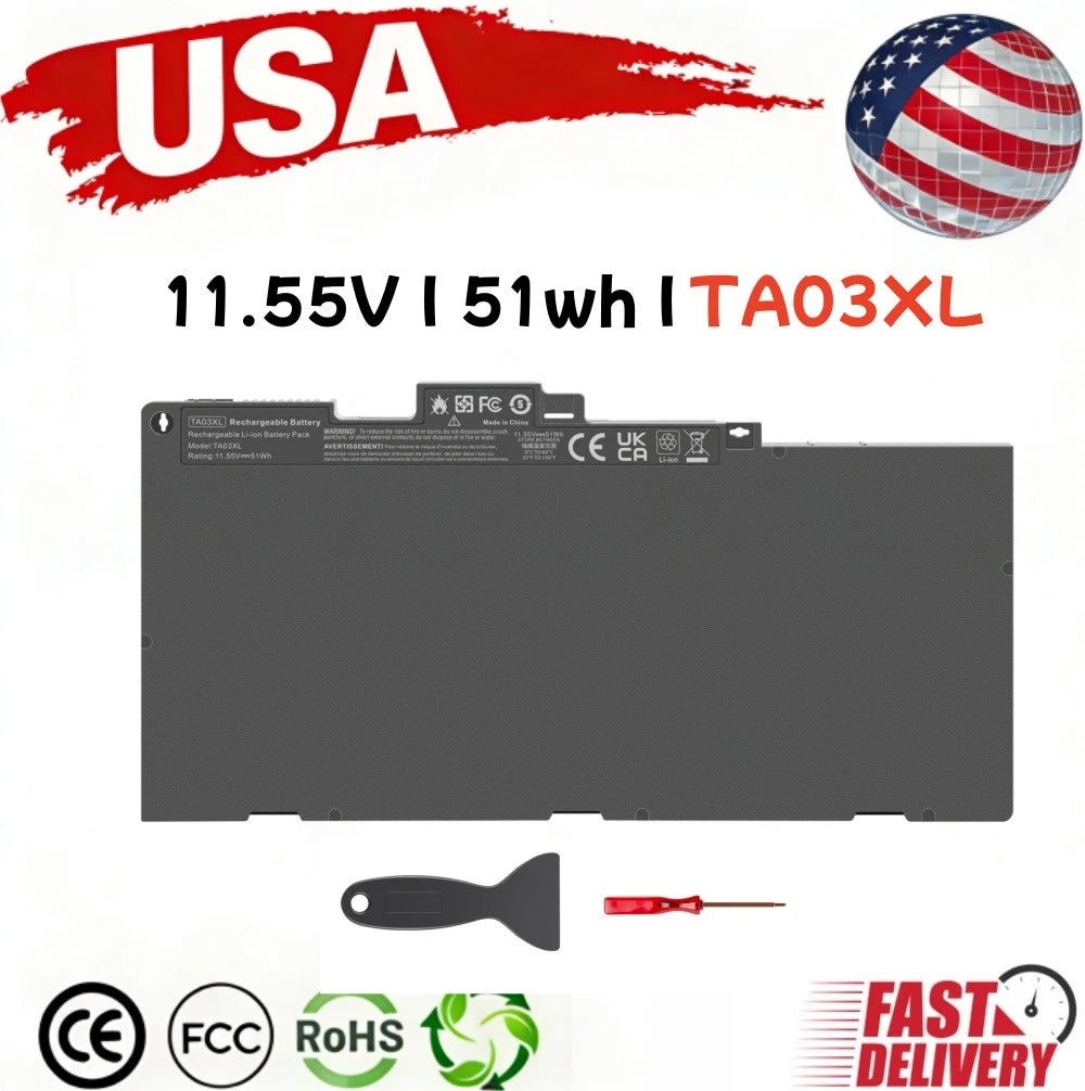 51Wh Battery For HP EliteBook 745 G3 755 G4 840 G2 854108-850 854047-271 TA03XL