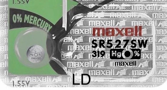 319 Maxell SR527SW (5 Piece) SR527 527 WATCH BATTERIES New Authorized Seller
